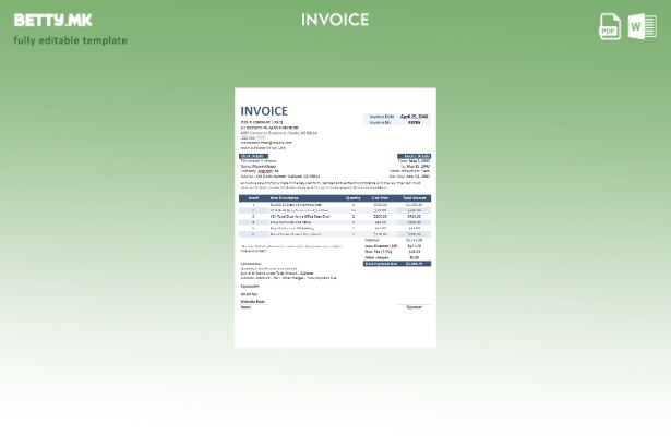 Шаблон за стартување за финансирање на бесплатна фактура во модерен стил